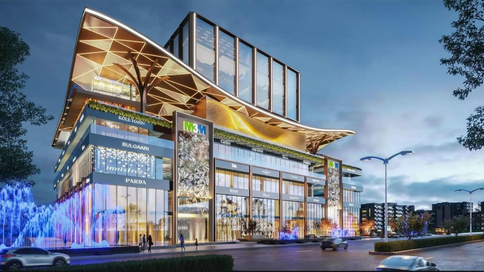 Modern multi-storey commercial building facade, representative of commercial property offerings